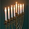 Vintiquewise Modern Solid Metal Judaica Hanukkah Menorah 9 Branched Candelabra, Gold Finish Large QI004119.GD.L - alternate 5
